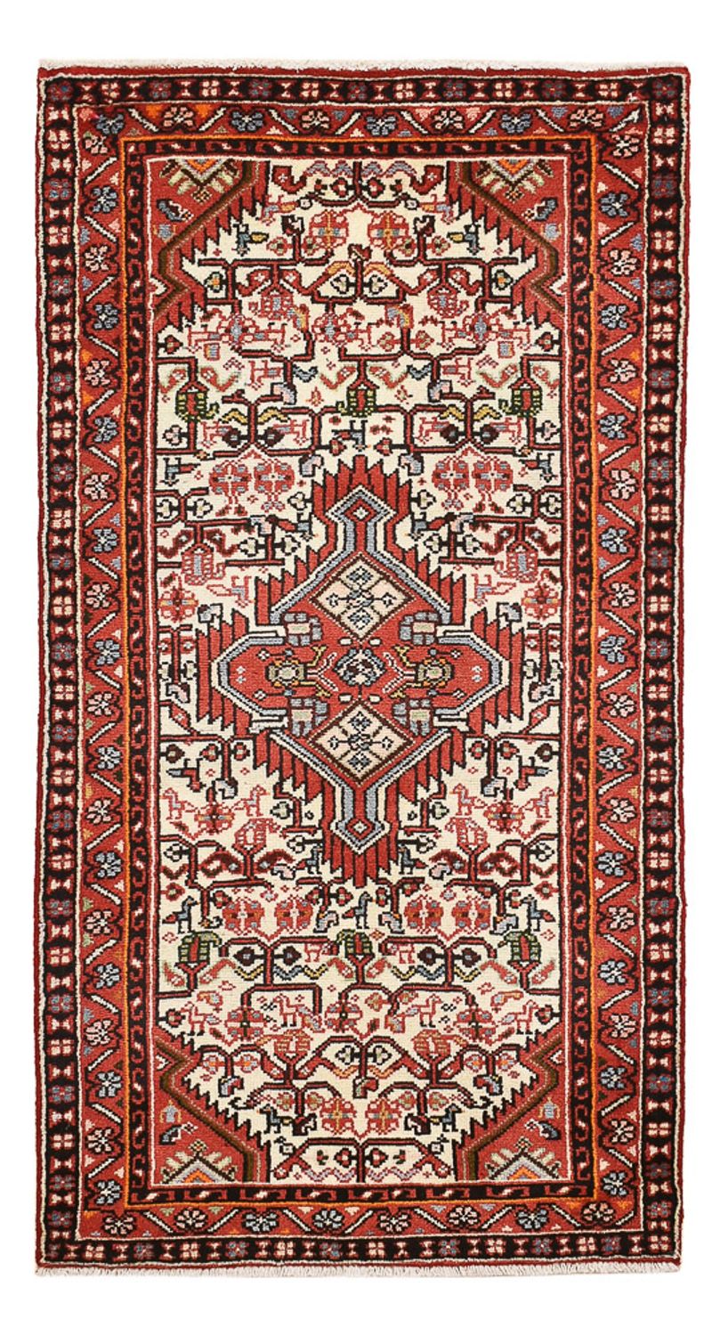 Persisk tæppe - Nomadisk - 132 x 68 cm - lysrød