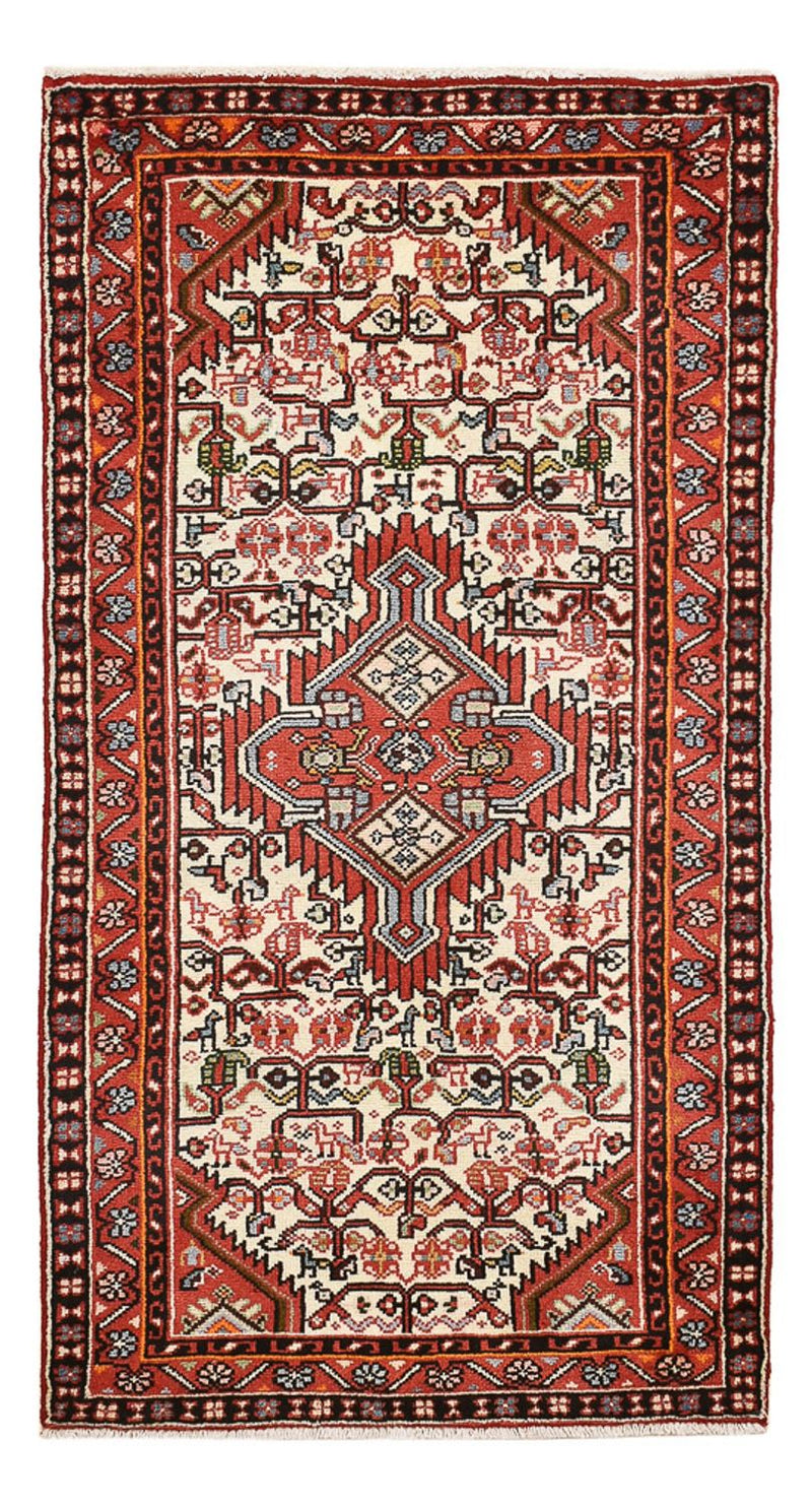 Persisk tæppe - Nomadisk - 132 x 68 cm - lysrød