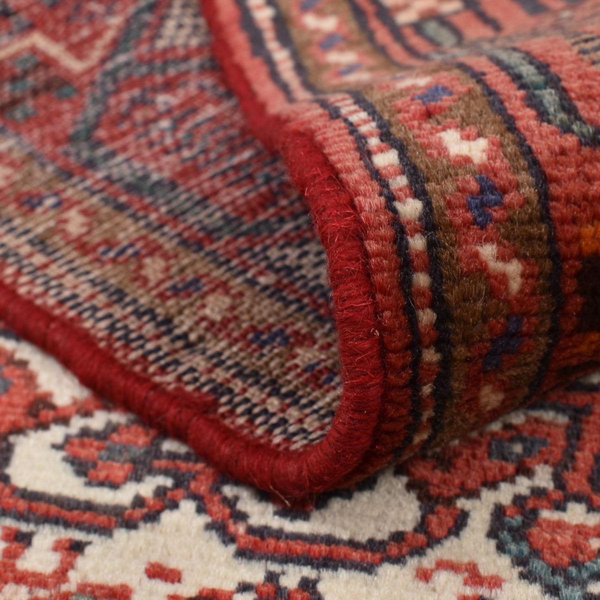 Persisk tæppe - Nomadisk - 142 x 73 cm - lysrød