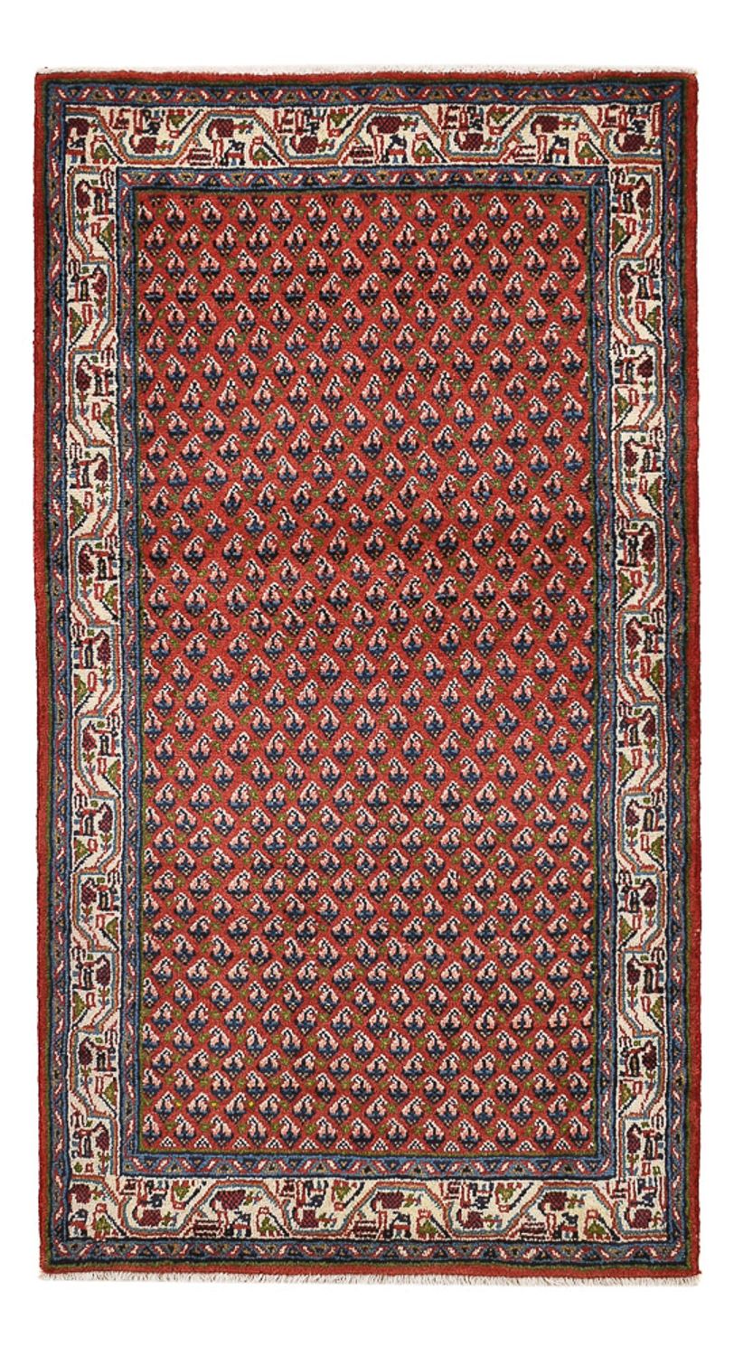 Persisk tæppe - Mir - 132 x 69 cm - mørkerød