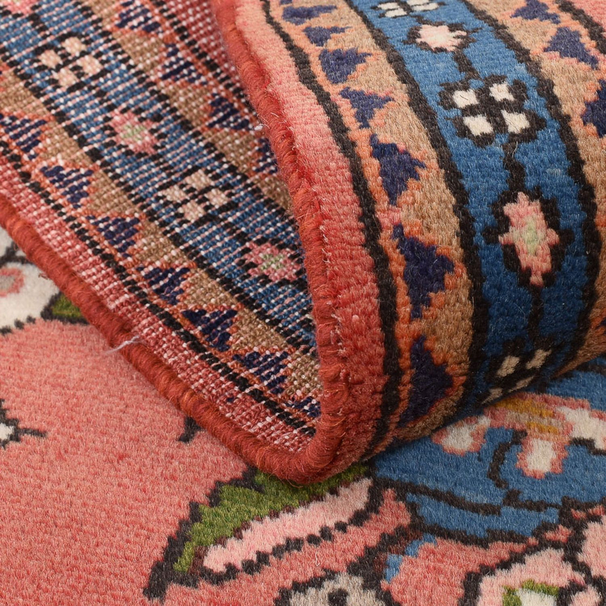 Persisk tæppe - Nomadisk - 110 x 79 cm - lysrød