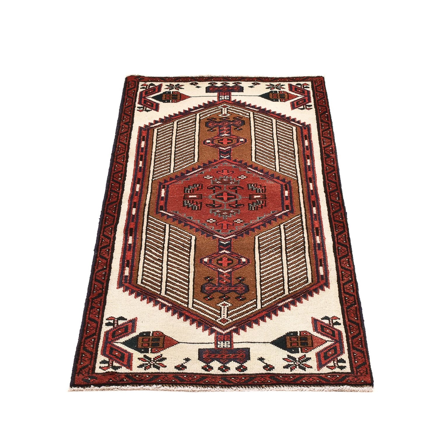 Persisk tæppe - Tabriz - 140 x 69 cm - flerfarvet