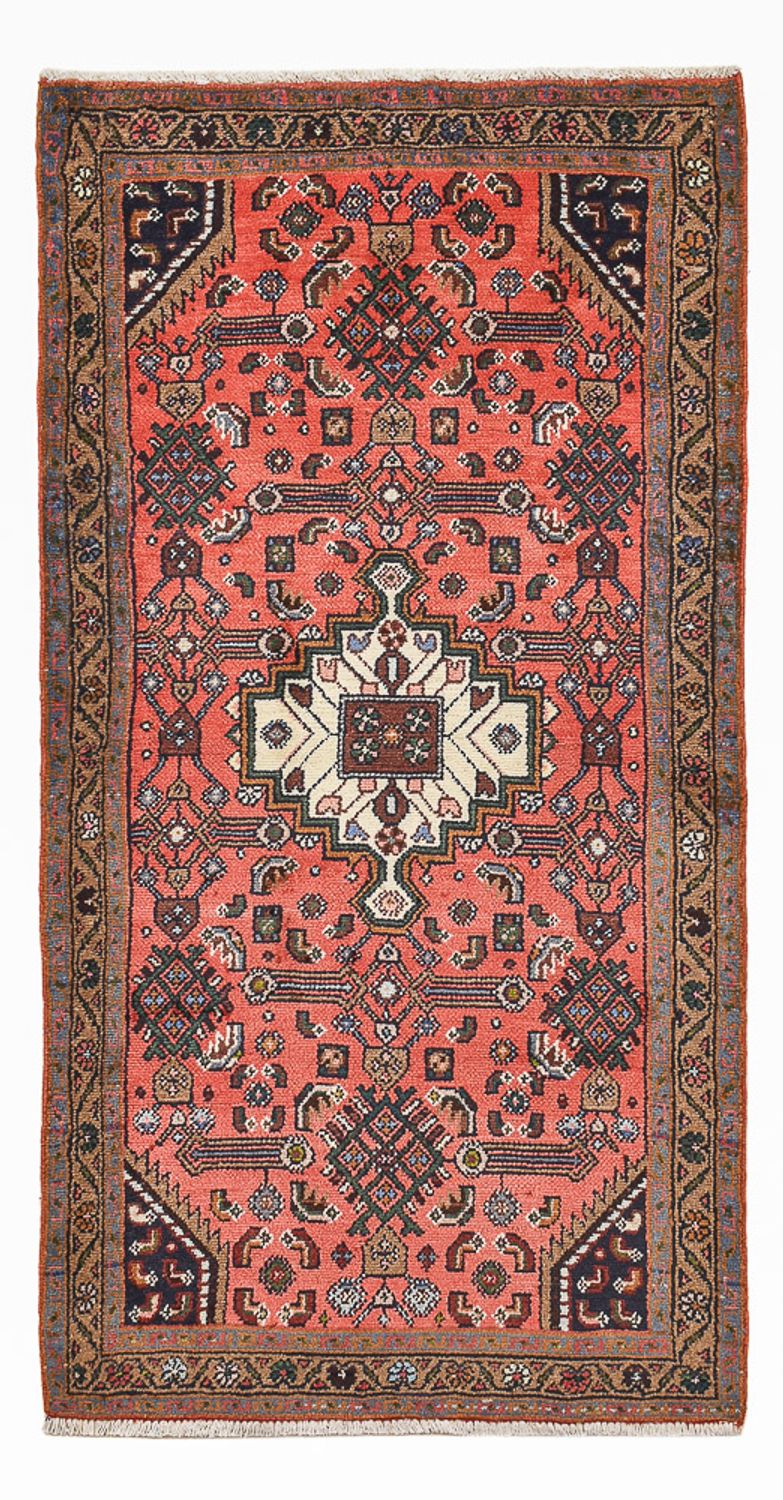 Persisk tæppe - Nomadisk - 155 x 81 cm - lysrød