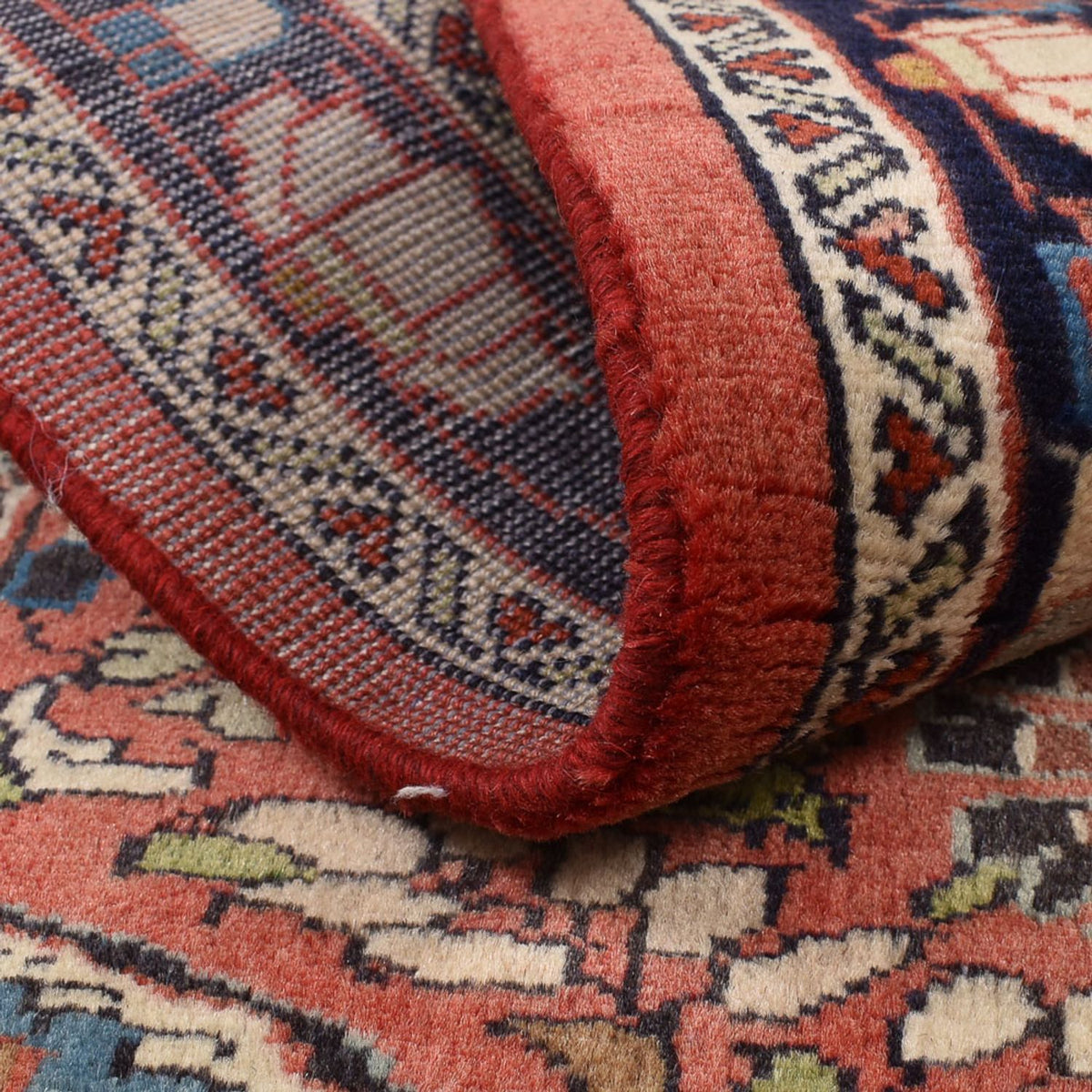 Persisk tæppe - Nomadisk - 107 x 71 cm - lysrød