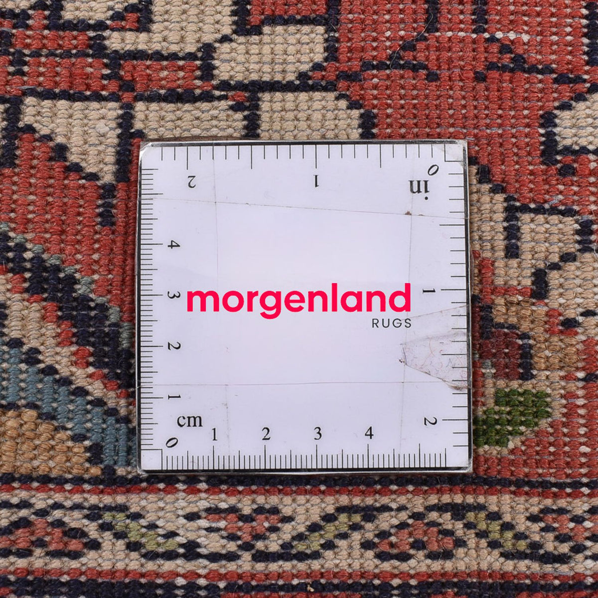 Persisk tæppe - Nomadisk - 107 x 71 cm - lysrød