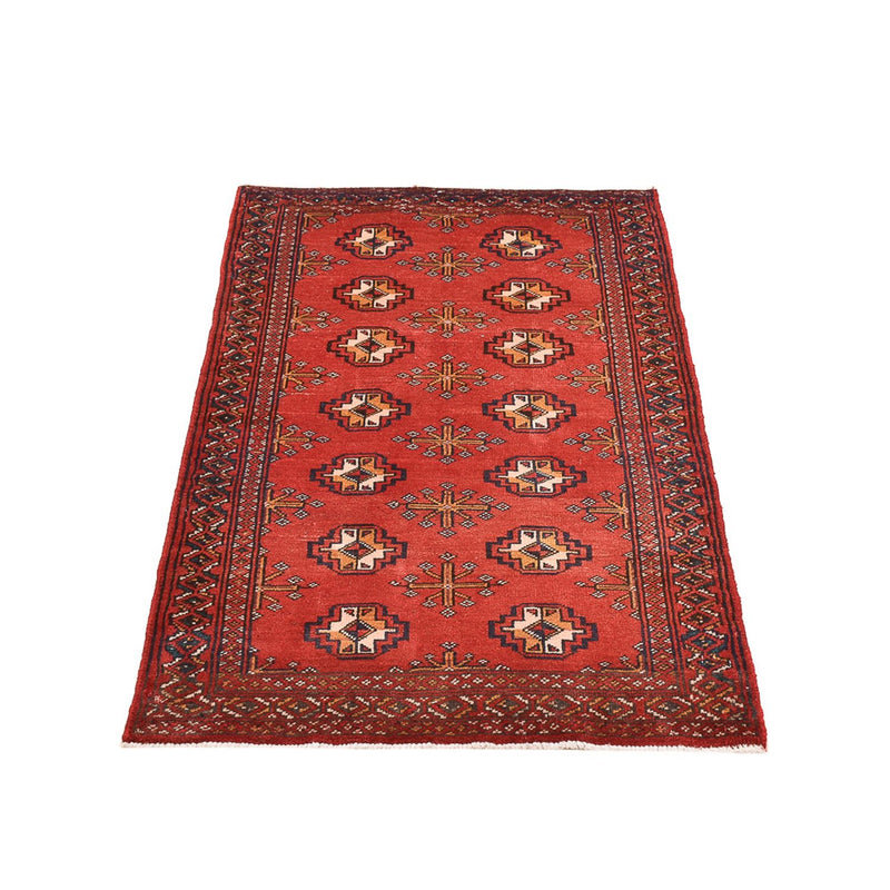 Turkaman-tæppe - 116 x 77 cm - rød