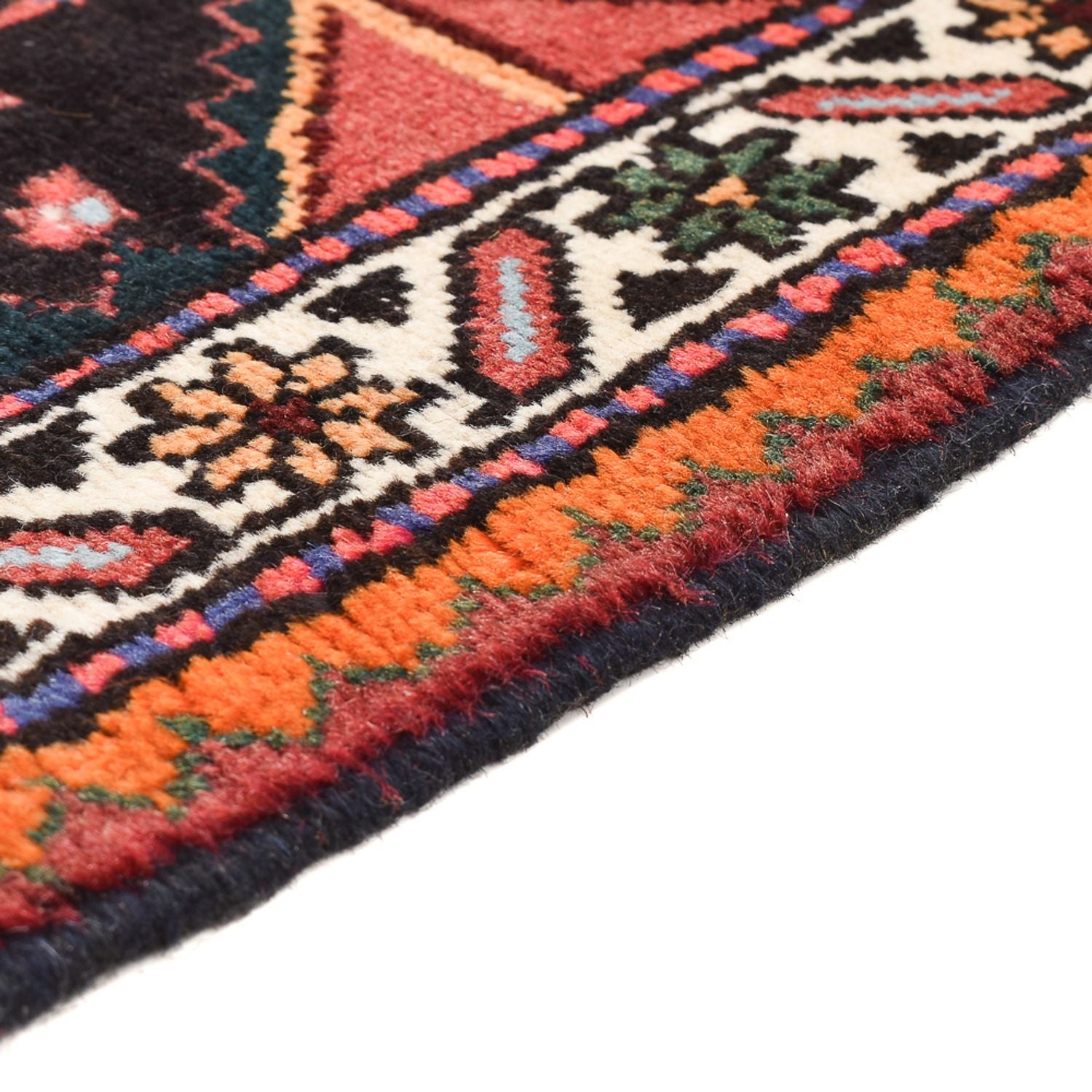 Persisk tæppe - Nomadisk - 132 x 83 cm - flerfarvet