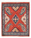 Persisk tæppe - Nomadisk - 74 x 60 cm - rød