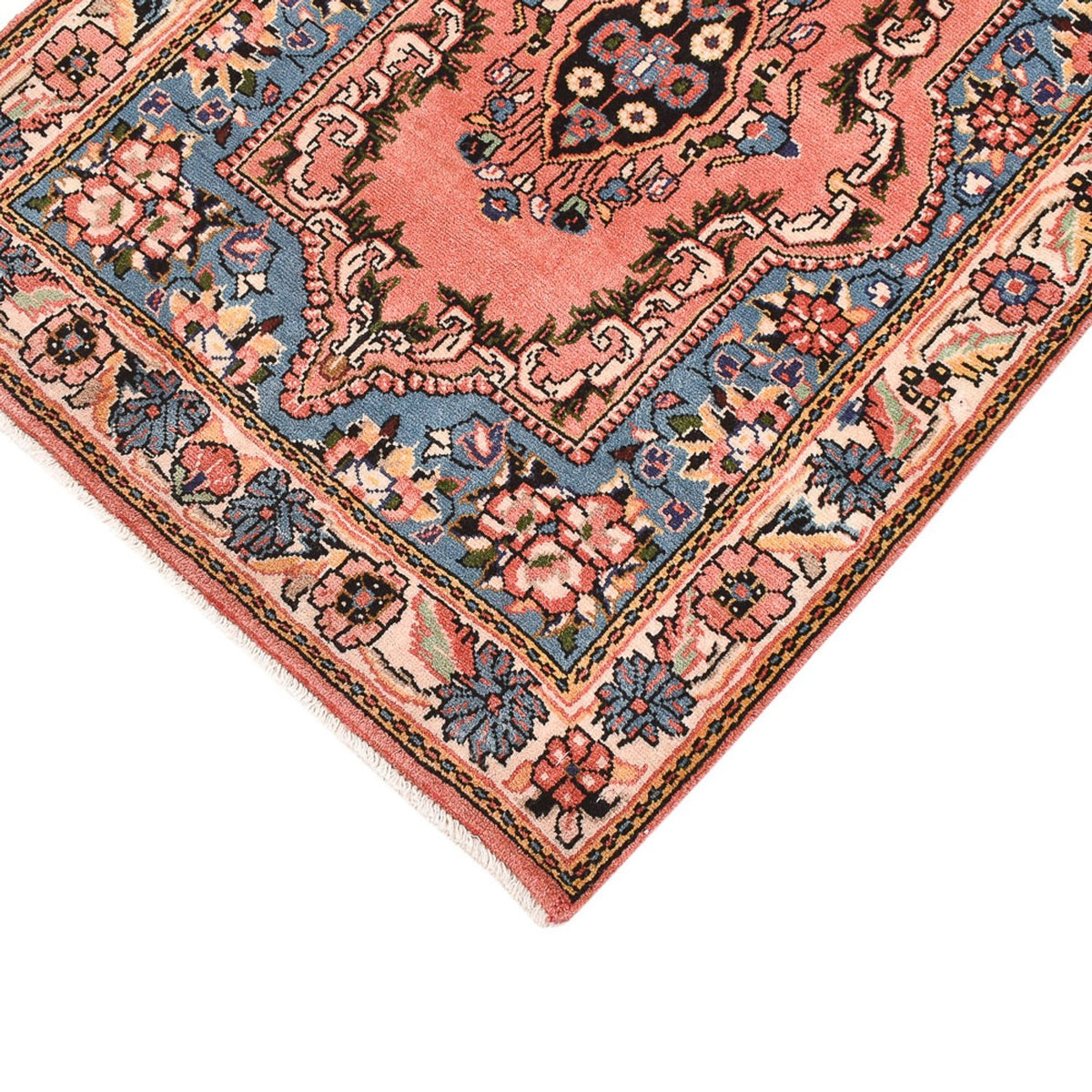 Persisk tæppe - Nomadisk - 97 x 65 cm - lysrød