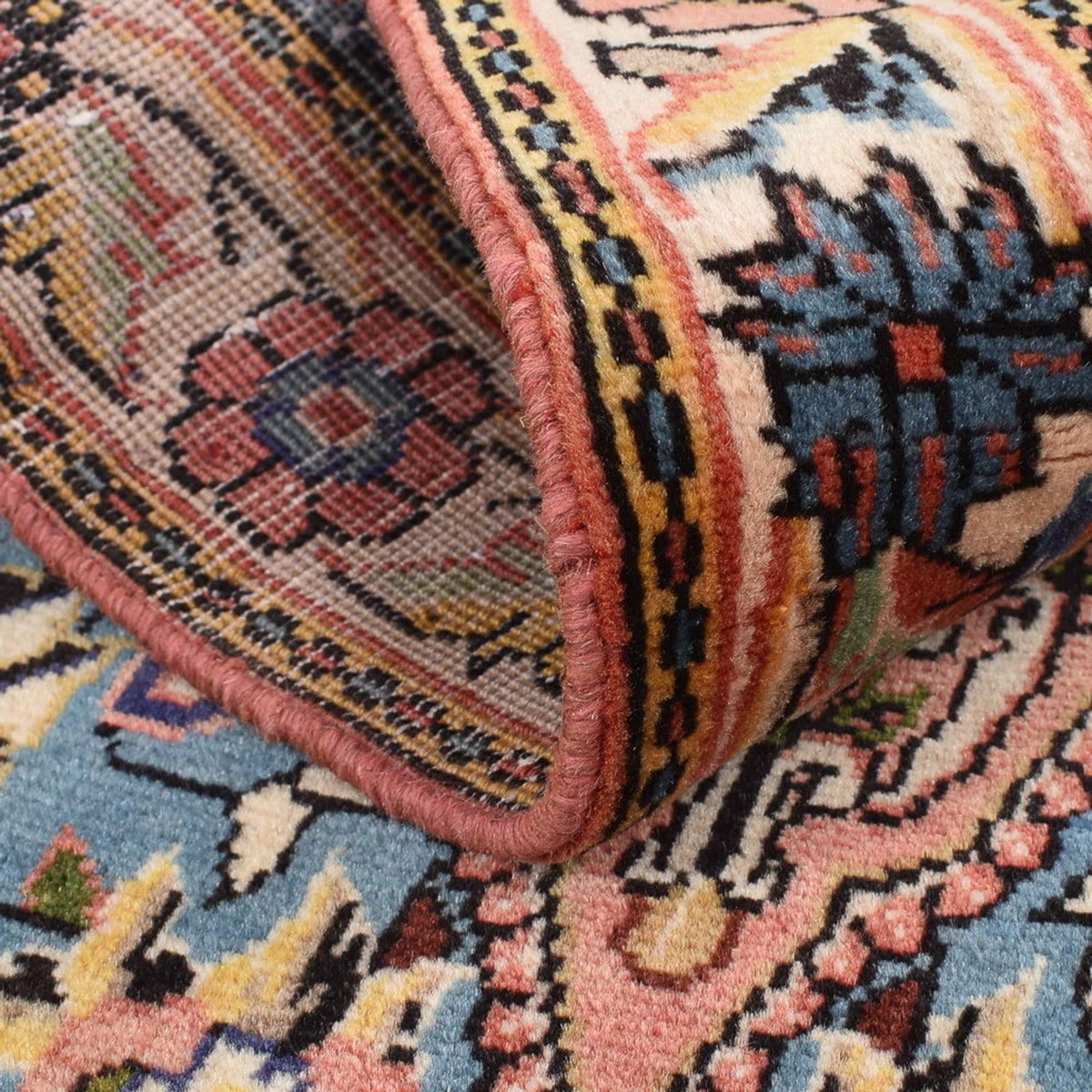 Persisk tæppe - Nomadisk - 97 x 65 cm - lysrød