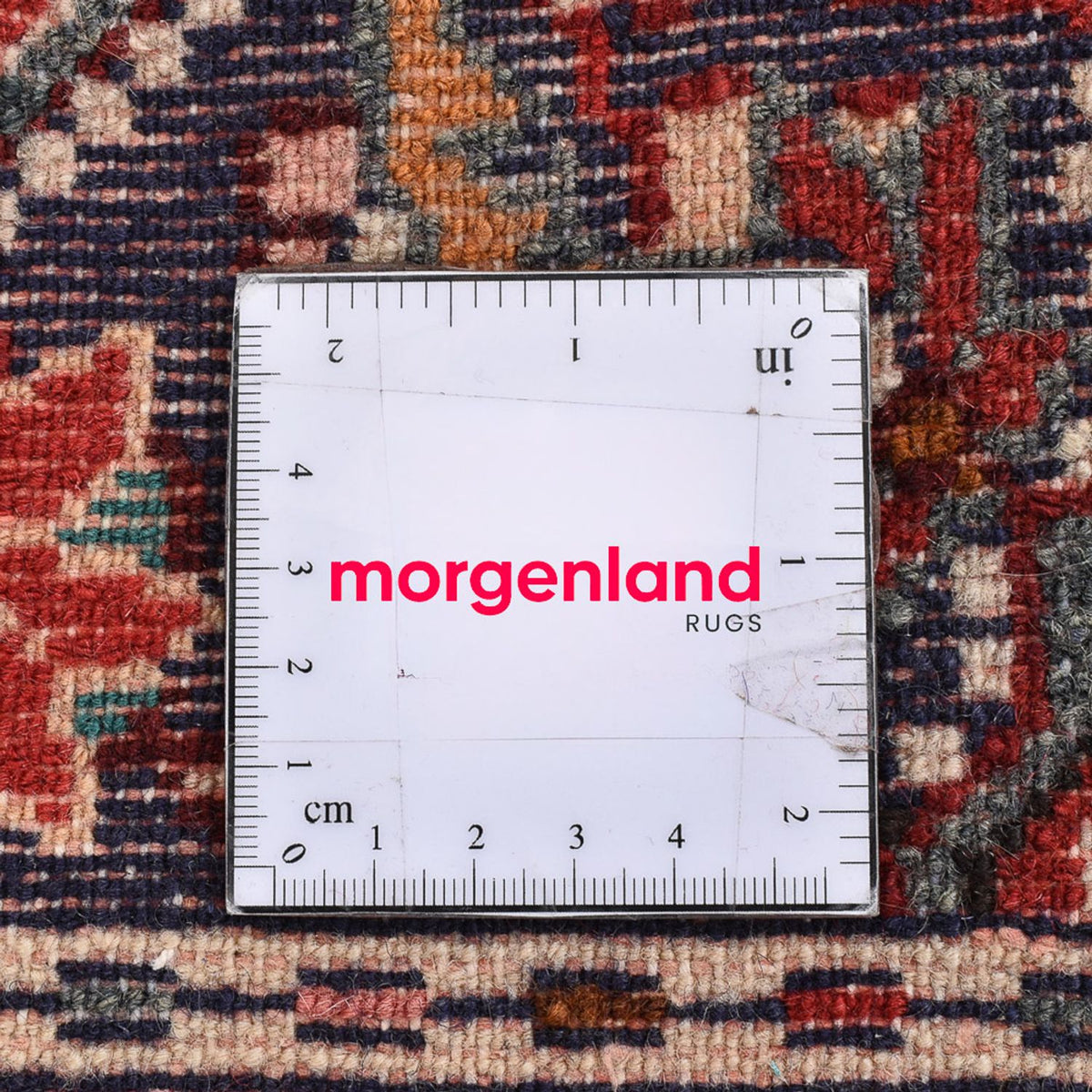 Persisk tæppe - Nomadisk - 93 x 54 cm - mørkerød