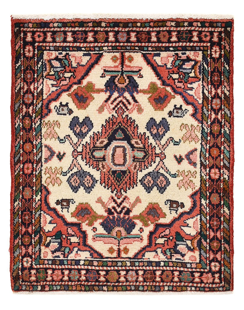 Persisk tæppe - Nomadisk - 75 x 60 cm - flerfarvet