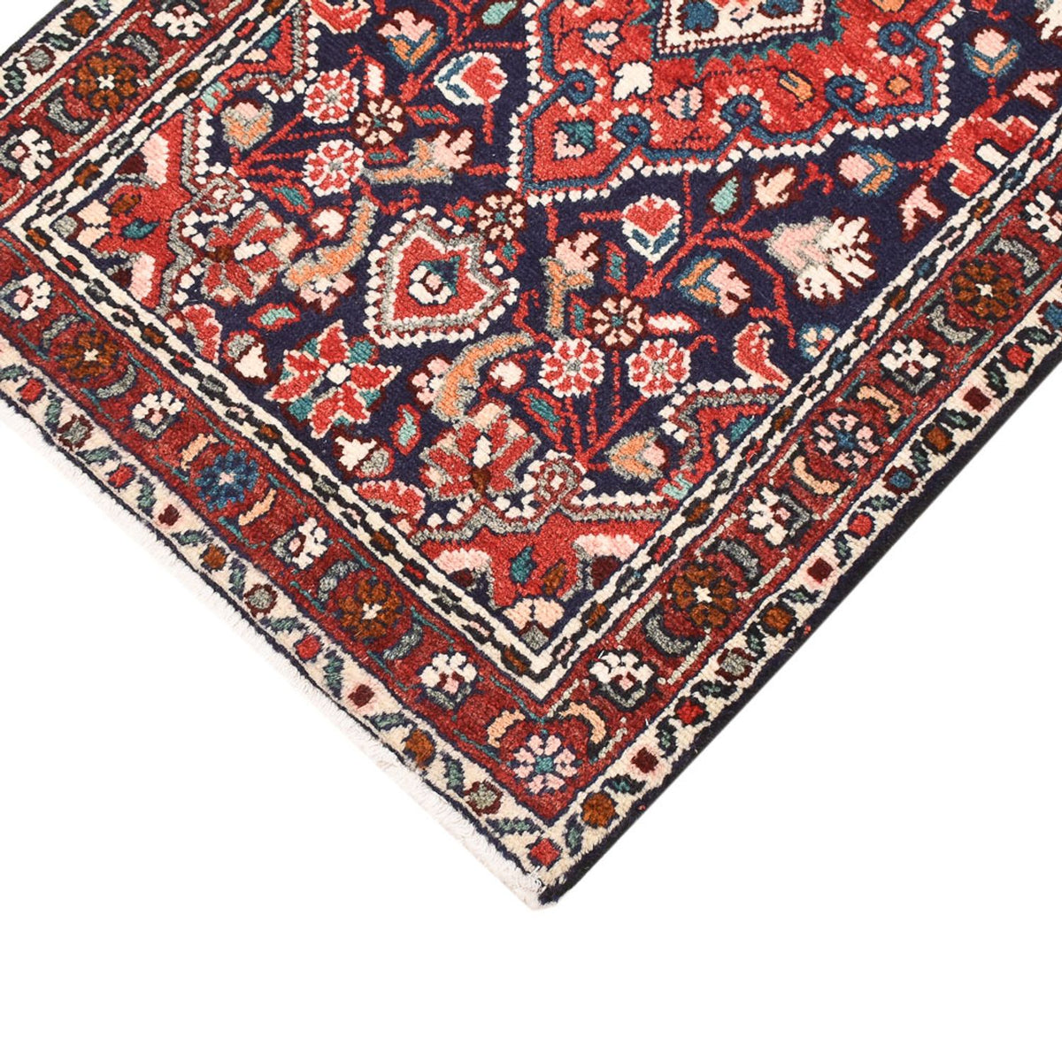 Persisk tæppe - Nomadisk - 90 x 53 cm - mørkerød