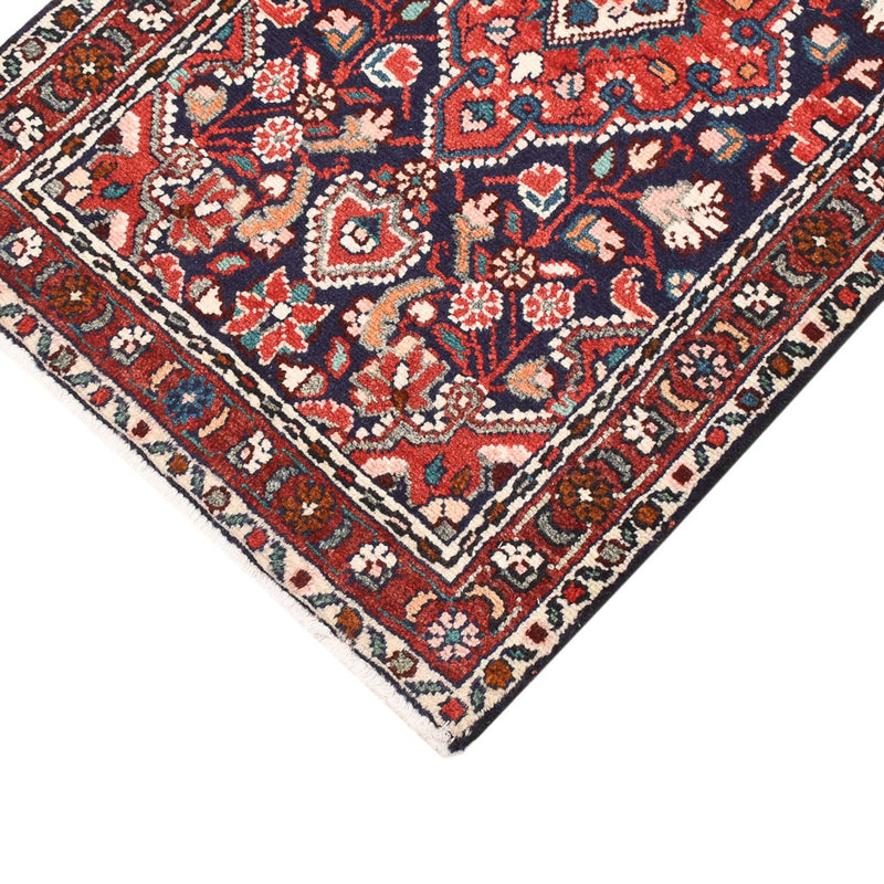 Persisk tæppe - Nomadisk - 90 x 53 cm - mørkerød