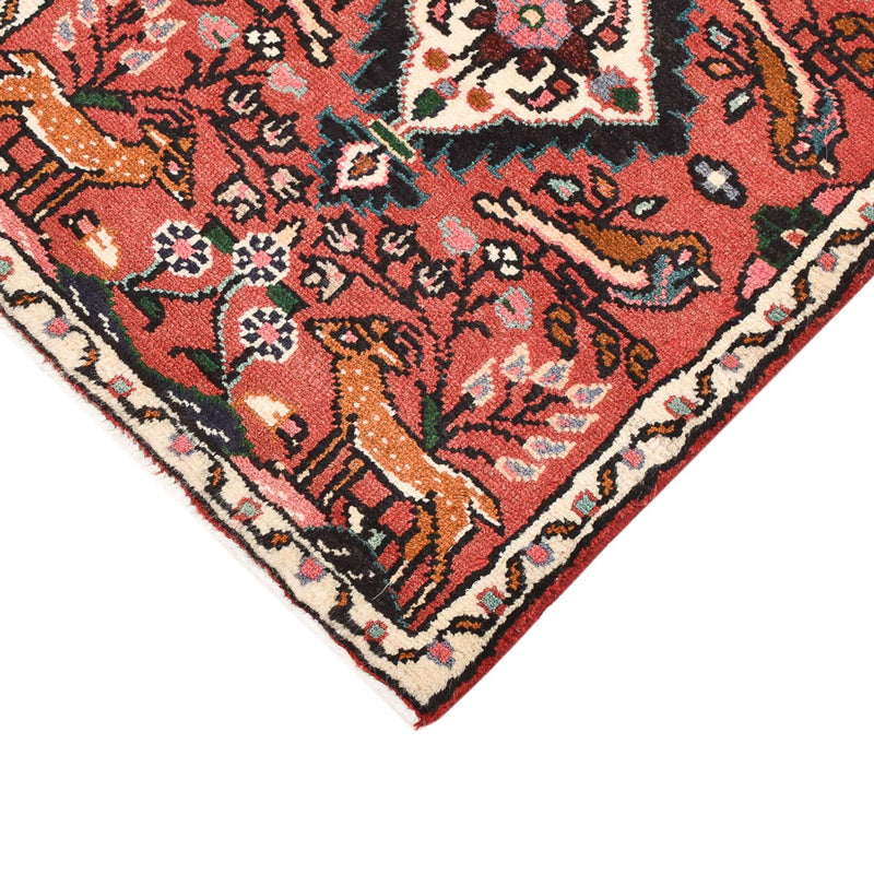 Persisk tæppe - Nomadisk - 77 x 54 cm - mørkerød