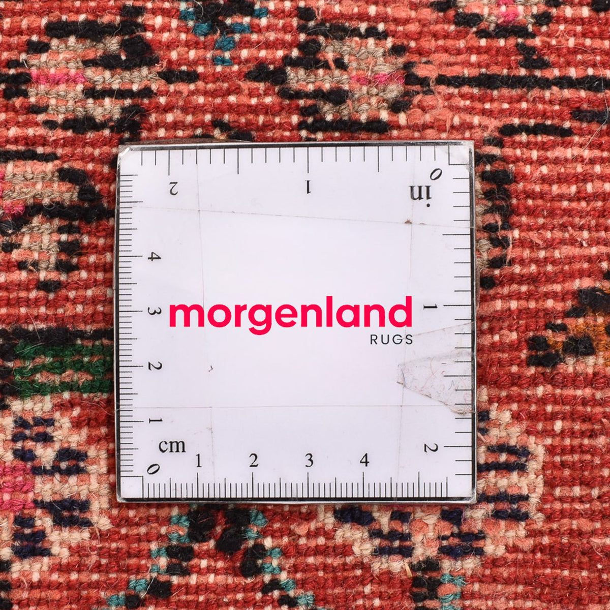 Persisk tæppe - Nomadisk - 77 x 54 cm - mørkerød