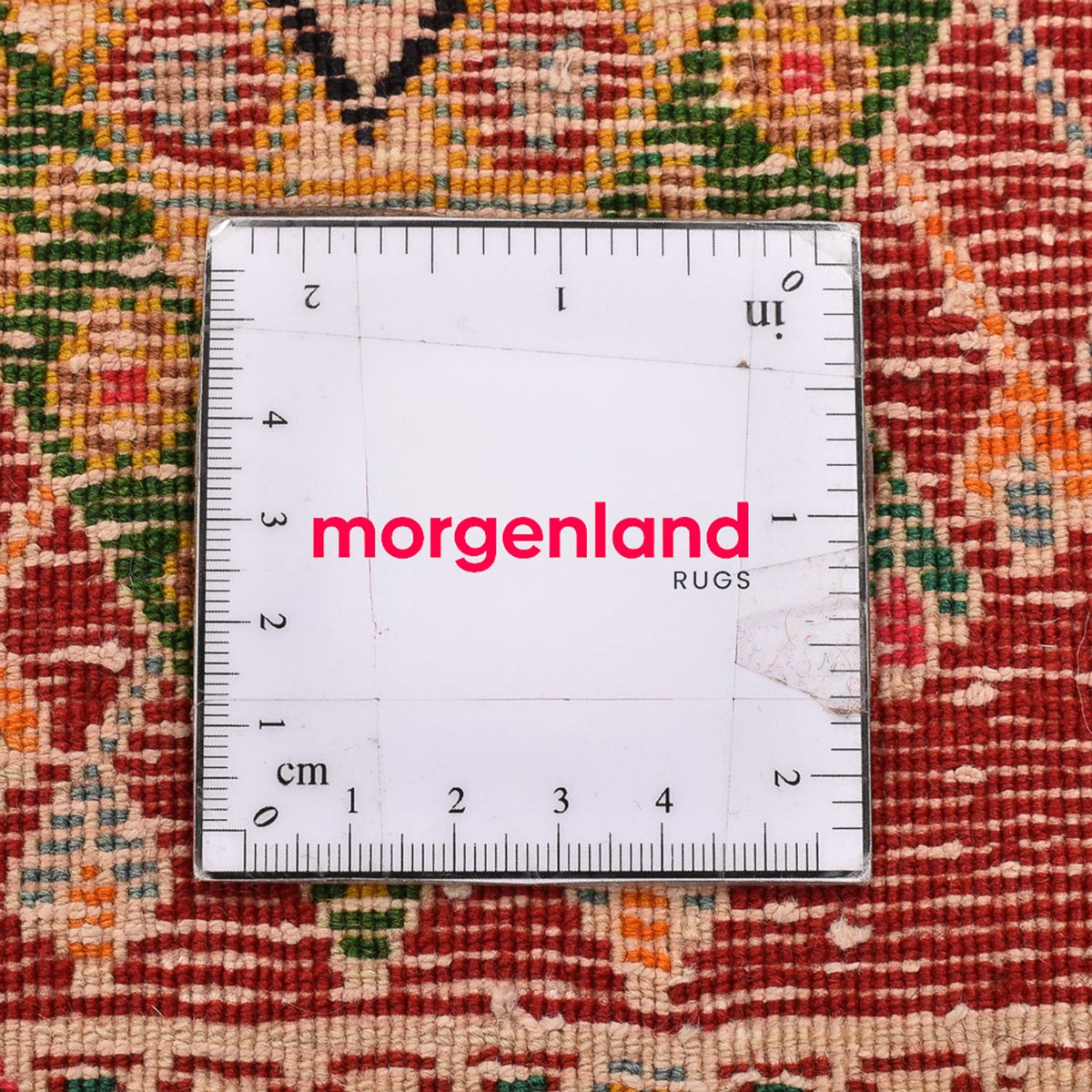 Persisk tæppe - Nomadisk firkantet  - 65 x 65 cm - rød