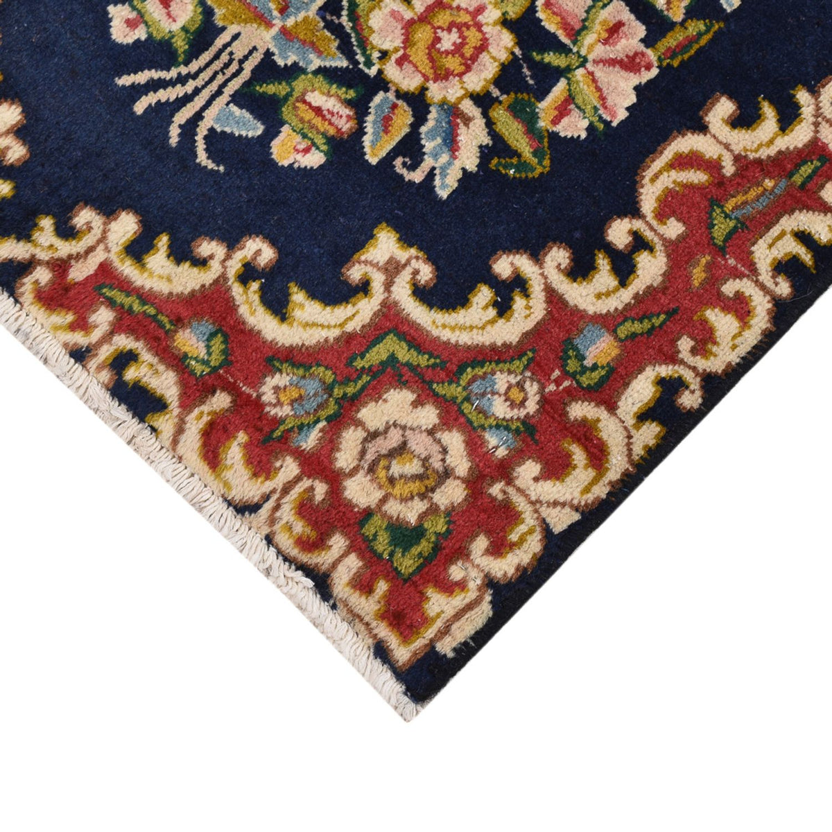 Persisk tæppe - Nomadisk - 70 x 53 cm - mørkeblå