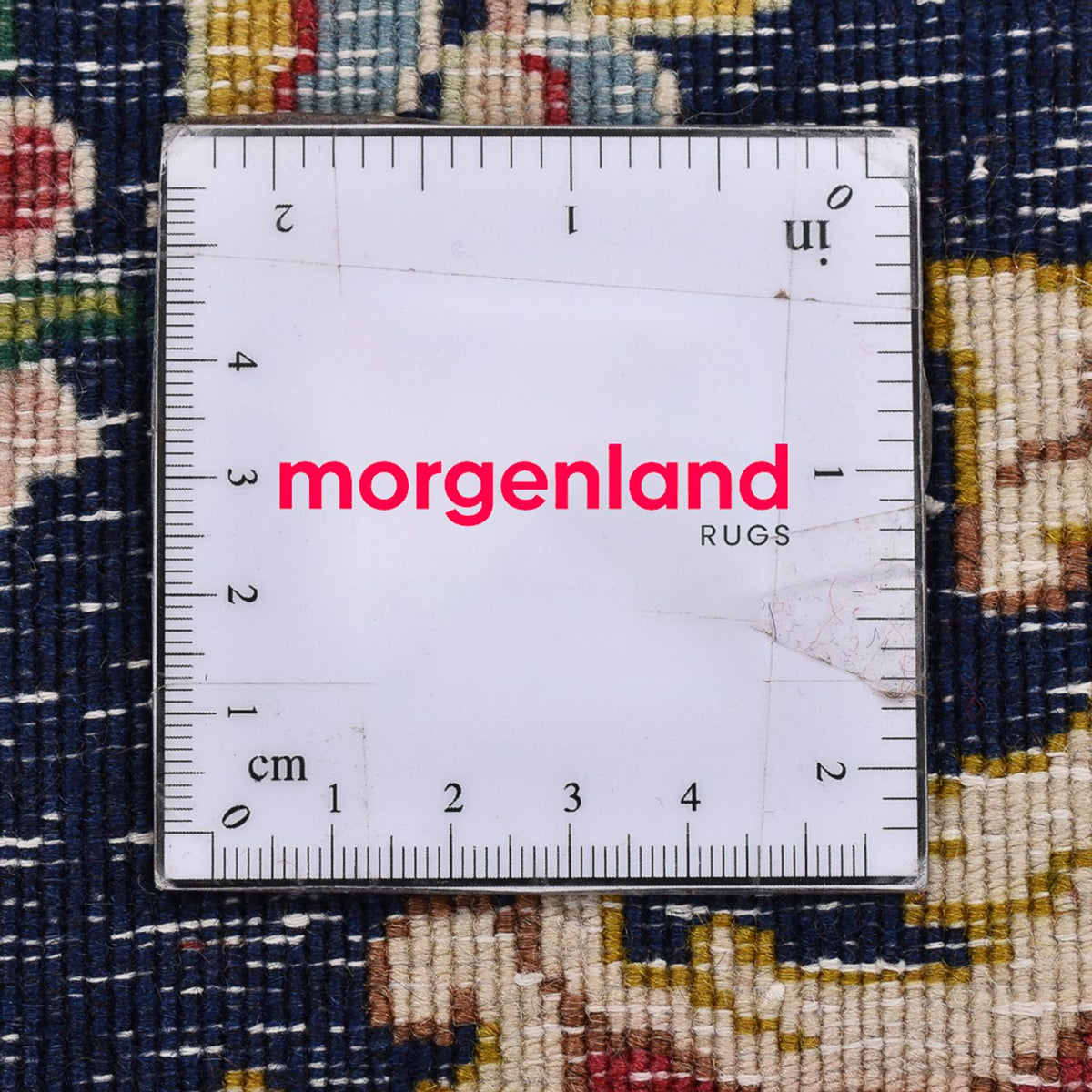 Persisk tæppe - Nomadisk - 70 x 53 cm - mørkeblå