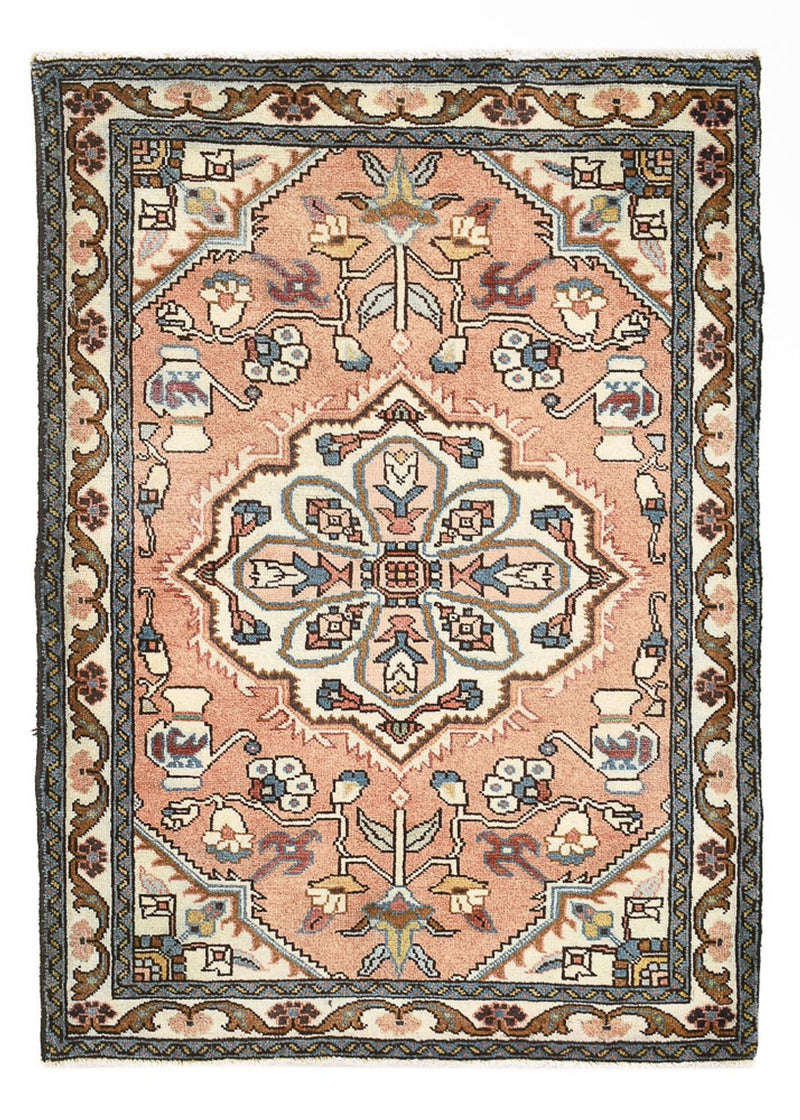 Persisk tæppe - Nomadisk - 102 x 69 cm - lysrød