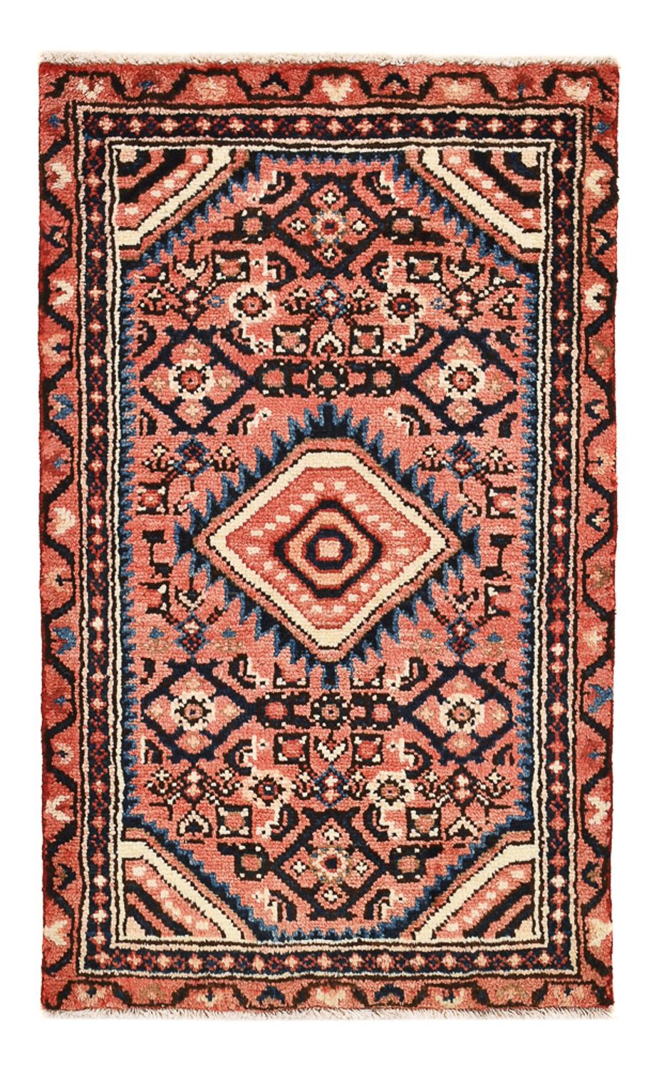 Persisk tæppe - Nomadisk - 92 x 55 cm - lysrød
