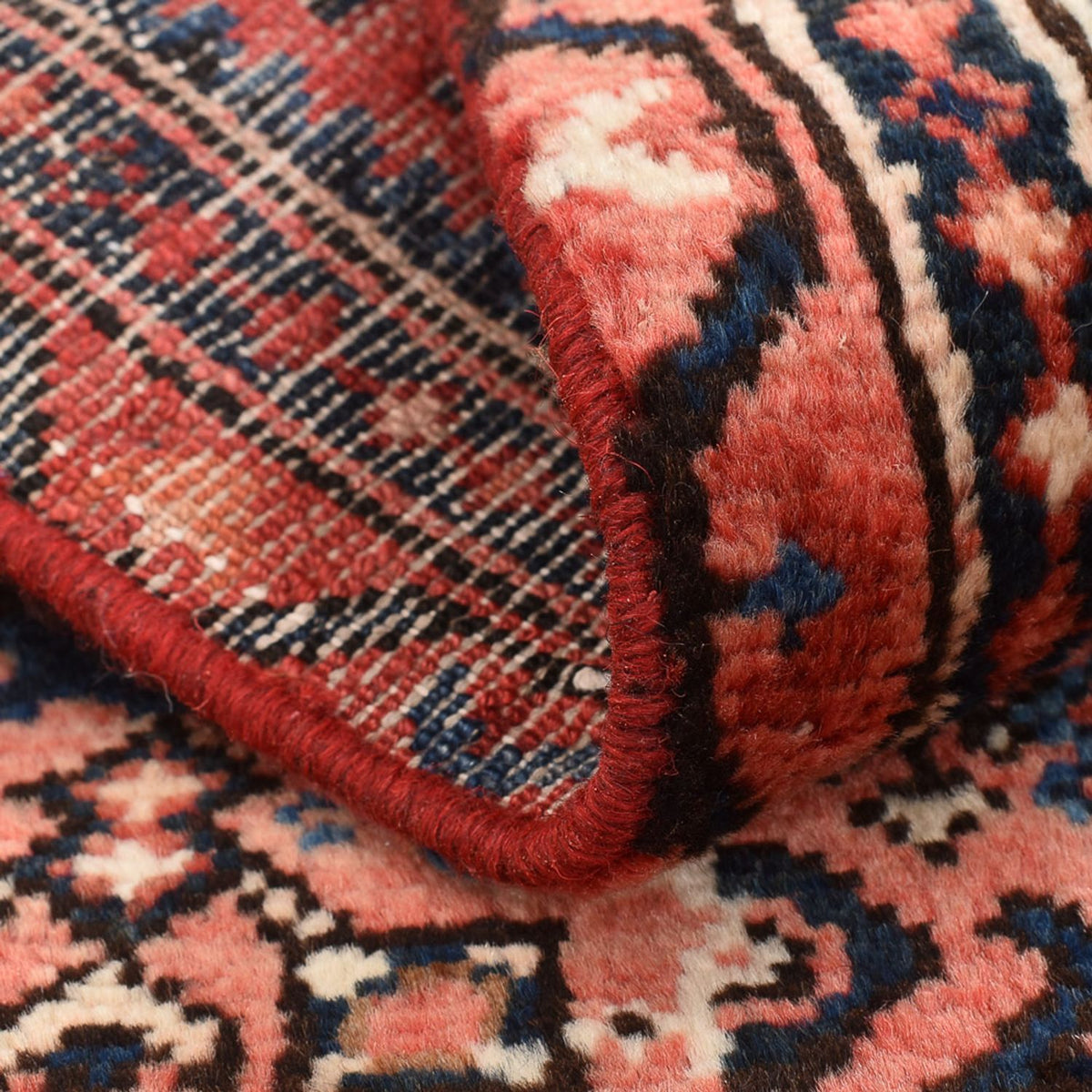 Persisk tæppe - Nomadisk - 92 x 55 cm - lysrød