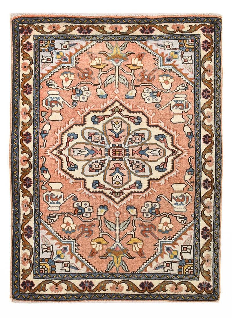Persisk tæppe - Nomadisk - 95 x 68 cm - lysrød