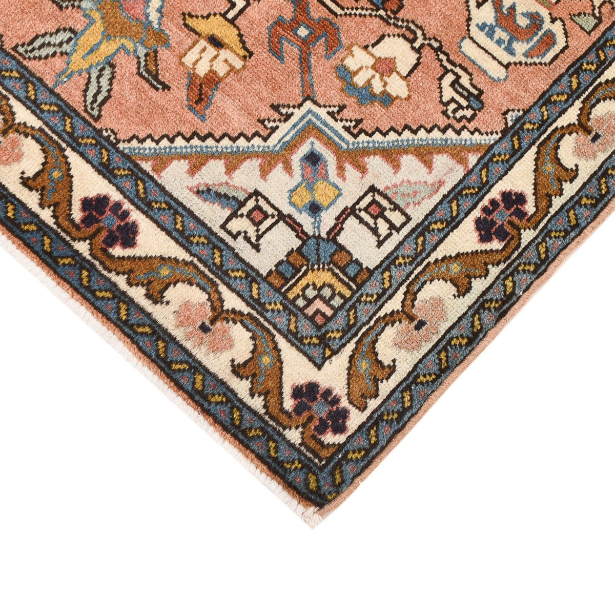 Persisk tæppe - Nomadisk - 95 x 68 cm - lysrød