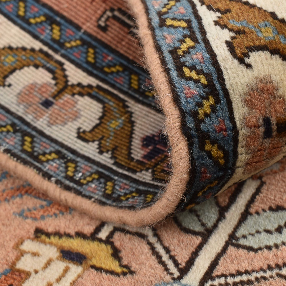 Persisk tæppe - Nomadisk - 95 x 68 cm - lysrød