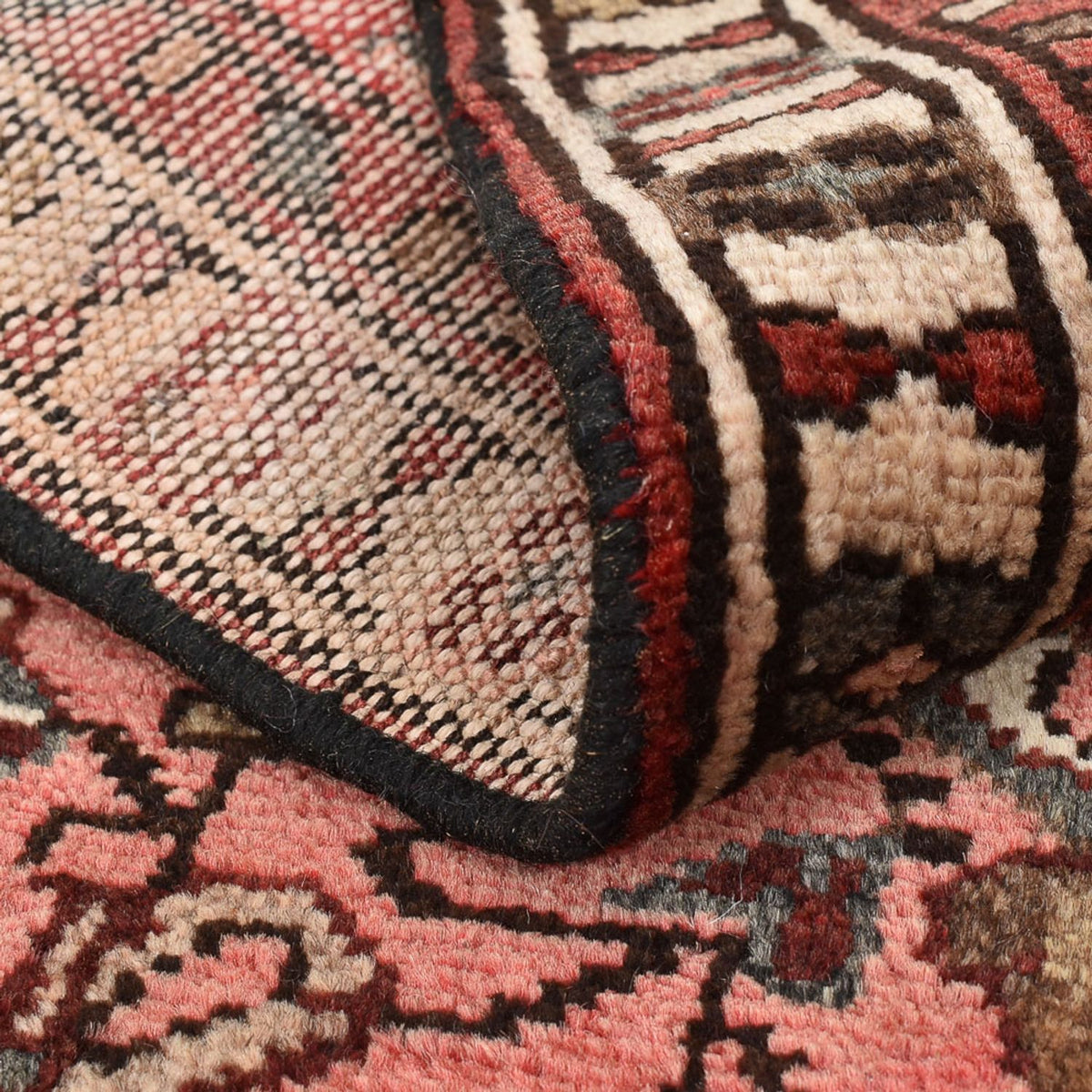 Persisk tæppe - Nomadisk - 100 x 62 cm - lysrød