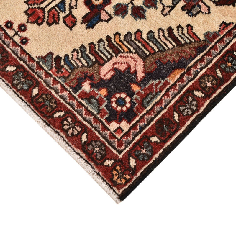 Persisk tæppe - Nomadisk - 77 x 60 cm - lys beige