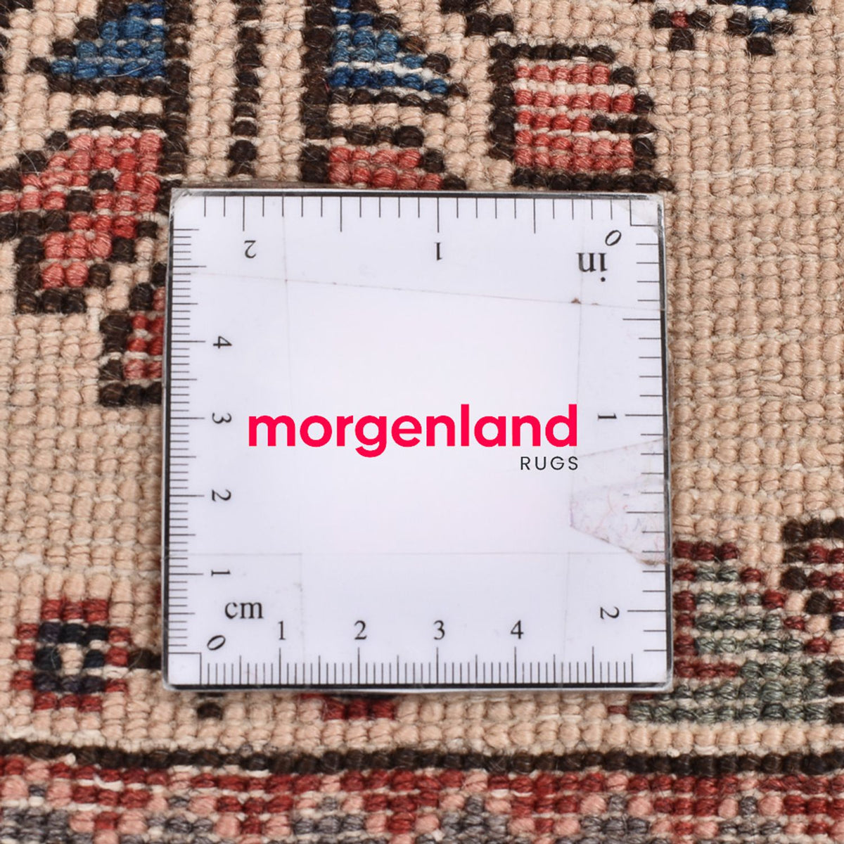 Persisk tæppe - Nomadisk - 77 x 60 cm - lys beige