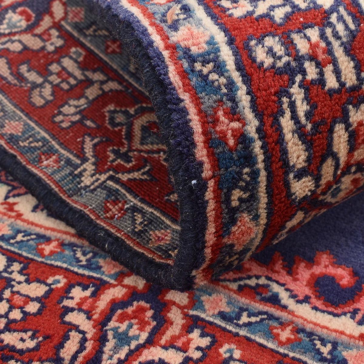 Persisk tæppe - Nomadisk - 100 x 68 cm - mørkeblå