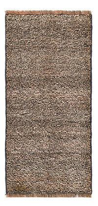 Persisk tæppe - Nomadisk firkantet  - 80 x 37 cm - mørk beige