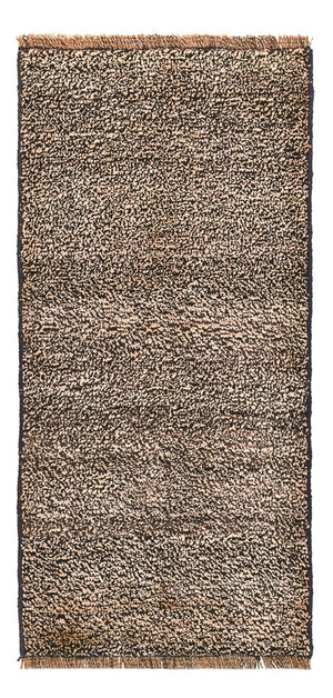 Persisk tæppe - Nomadisk firkantet  - 80 x 37 cm - mørk beige