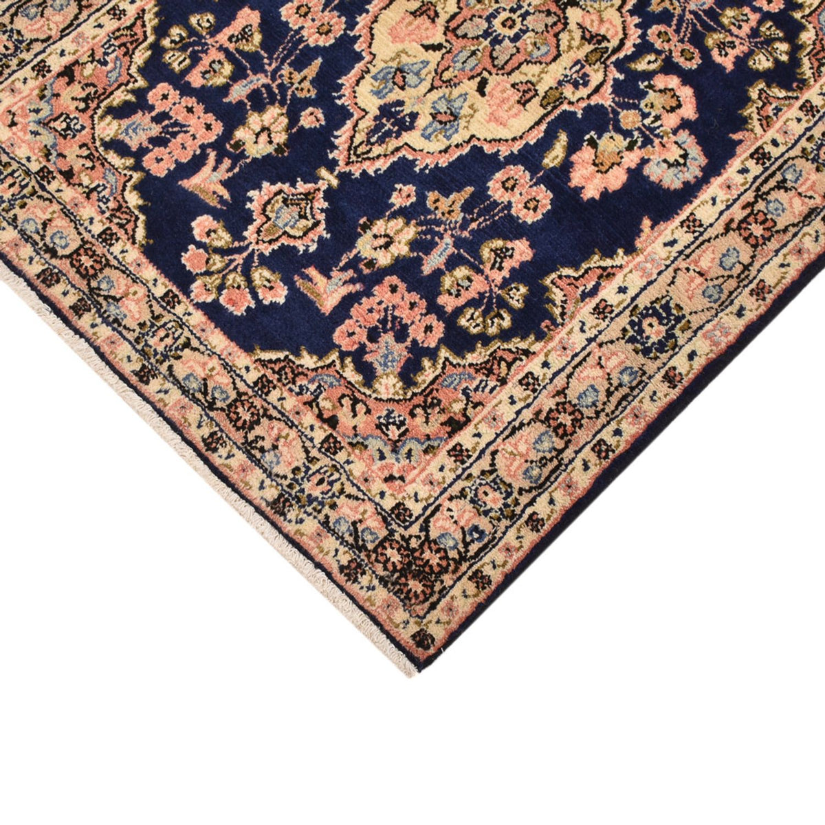 Persisk tæppe - Nomadisk - 87 x 65 cm - mørkeblå