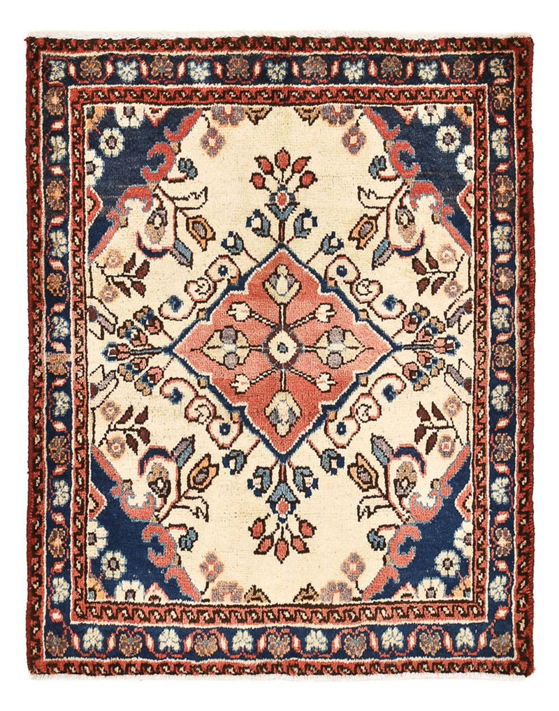 Persisk tæppe - Nomadisk - 75 x 58 cm - beige