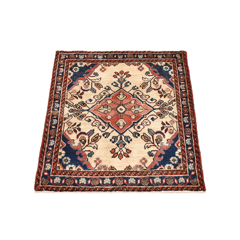 Persisk tæppe - Nomadisk - 75 x 58 cm - beige