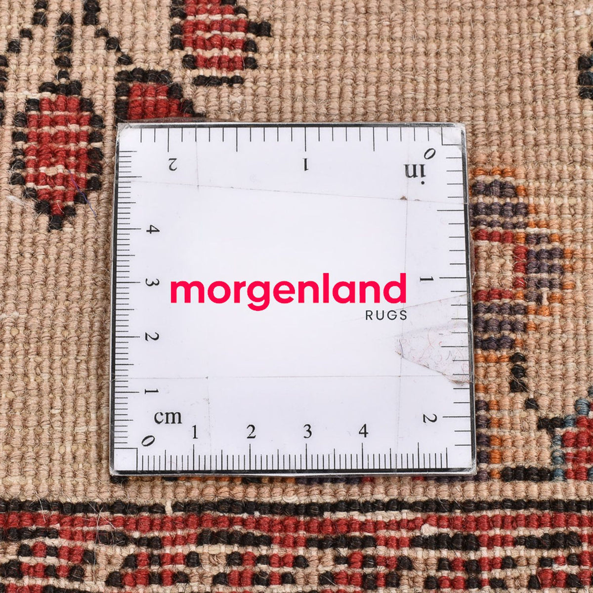 Persisk tæppe - Nomadisk - 75 x 58 cm - beige