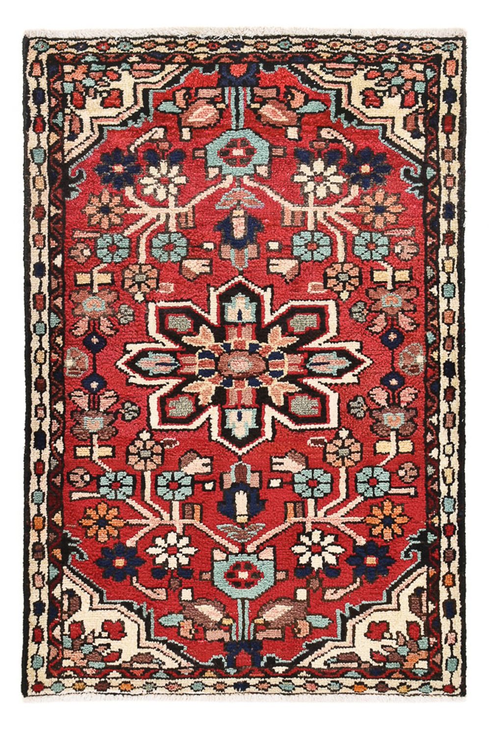 Persisk tæppe - Nomadisk - 92 x 60 cm - rød