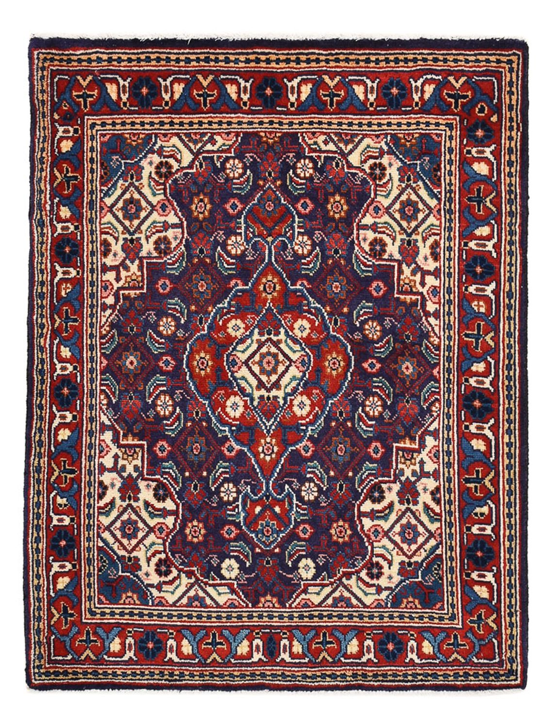 Persisk tæppe - Nomadisk - 93 x 70 cm - lilla