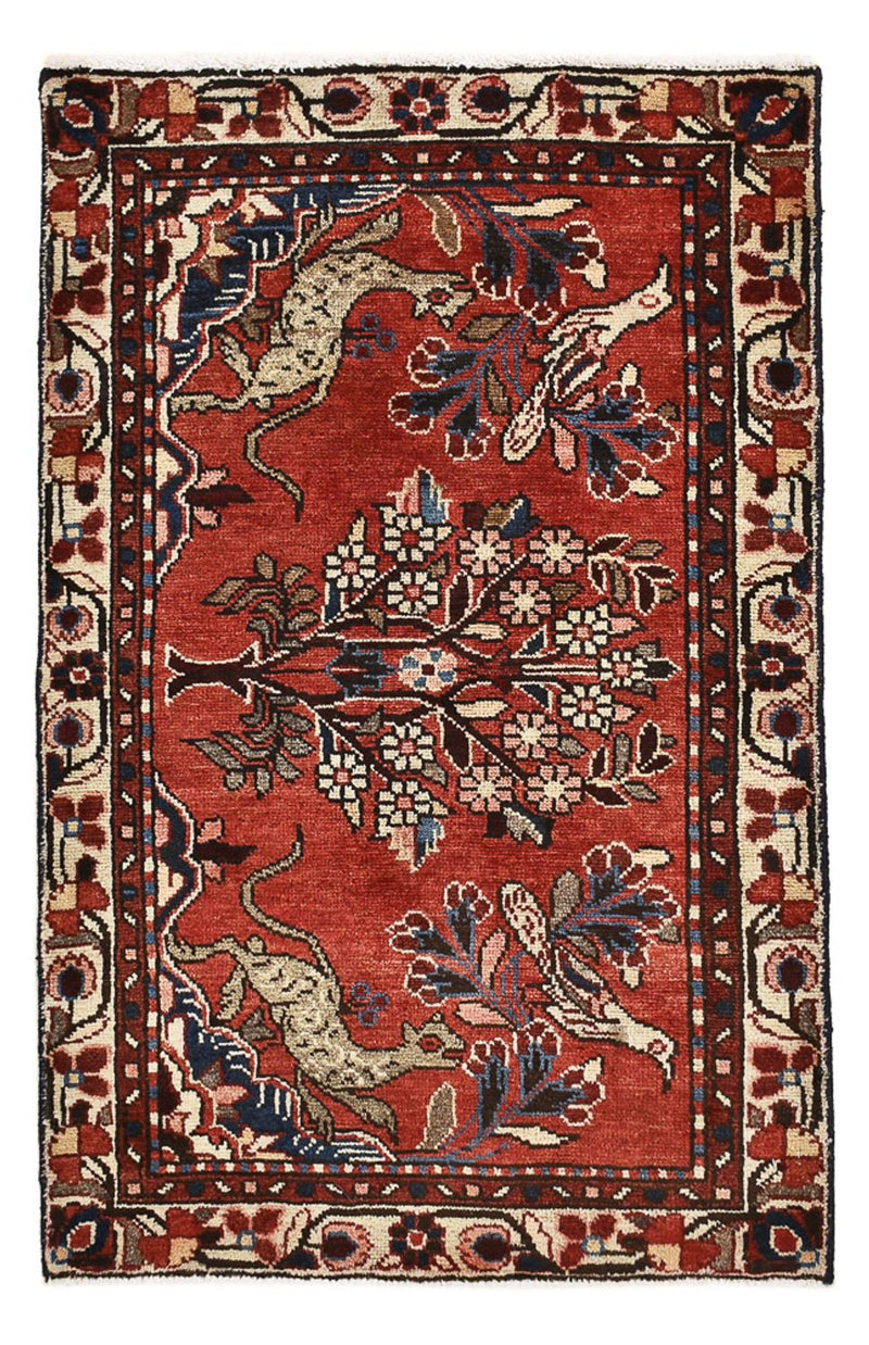 Persisk tæppe - Nomadisk - 108 x 67 cm - rød