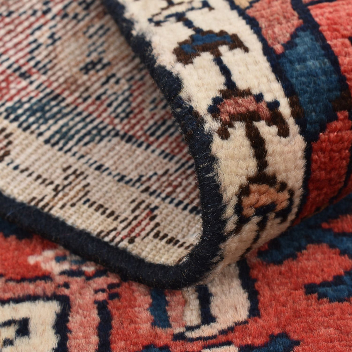 Persisk tæppe - Nomadisk - 75 x 56 cm - rød