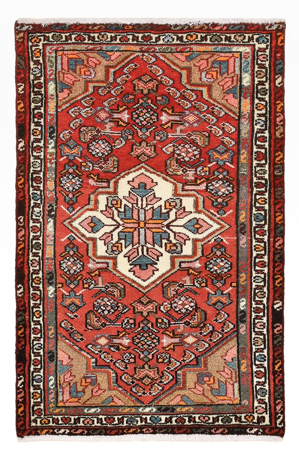 Persisk tæppe - Nomadisk - 95 x 65 cm - rød