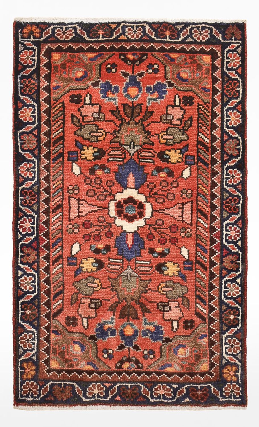 Persisk tæppe - Nomadisk - 87 x 53 cm - rød