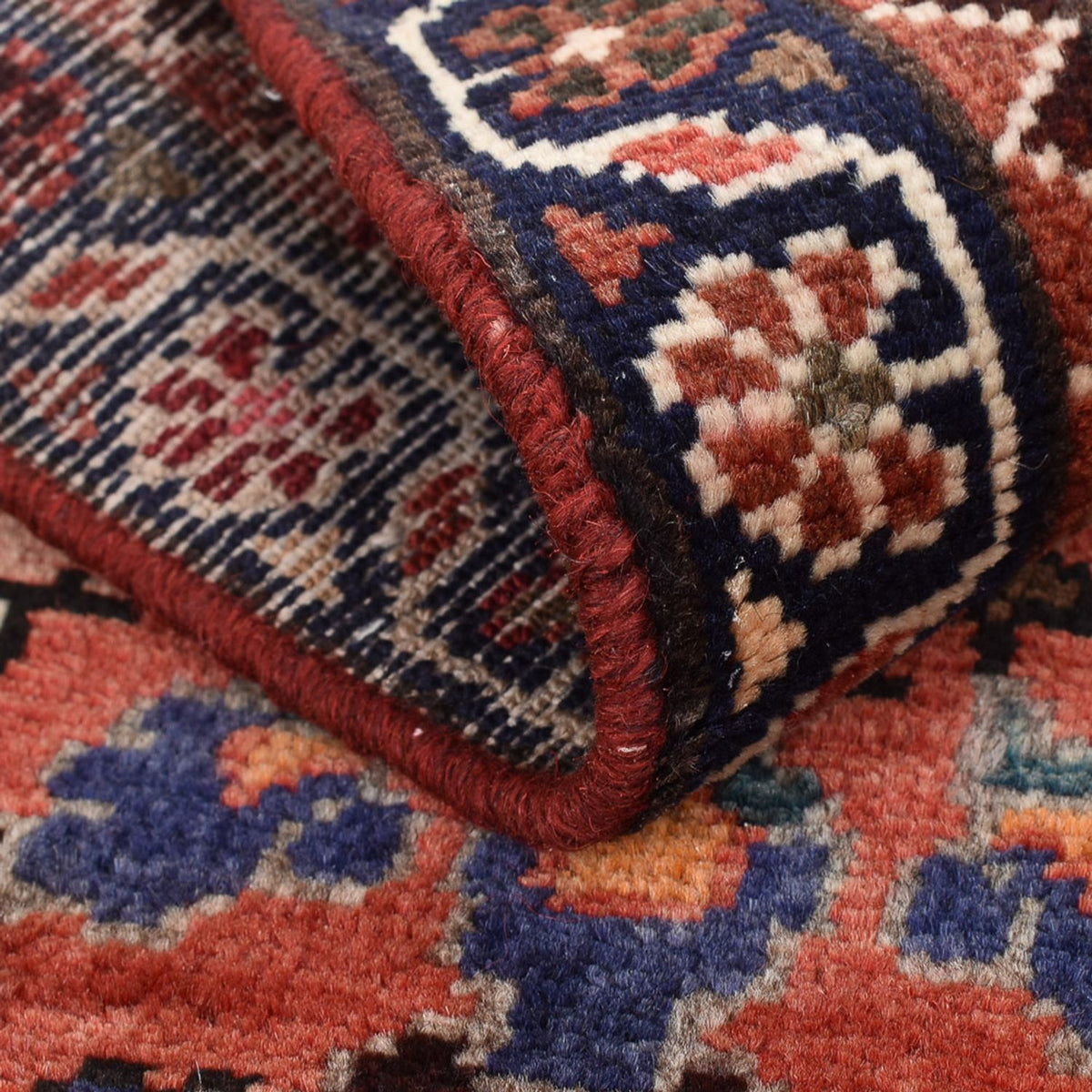 Persisk tæppe - Nomadisk - 87 x 53 cm - rød