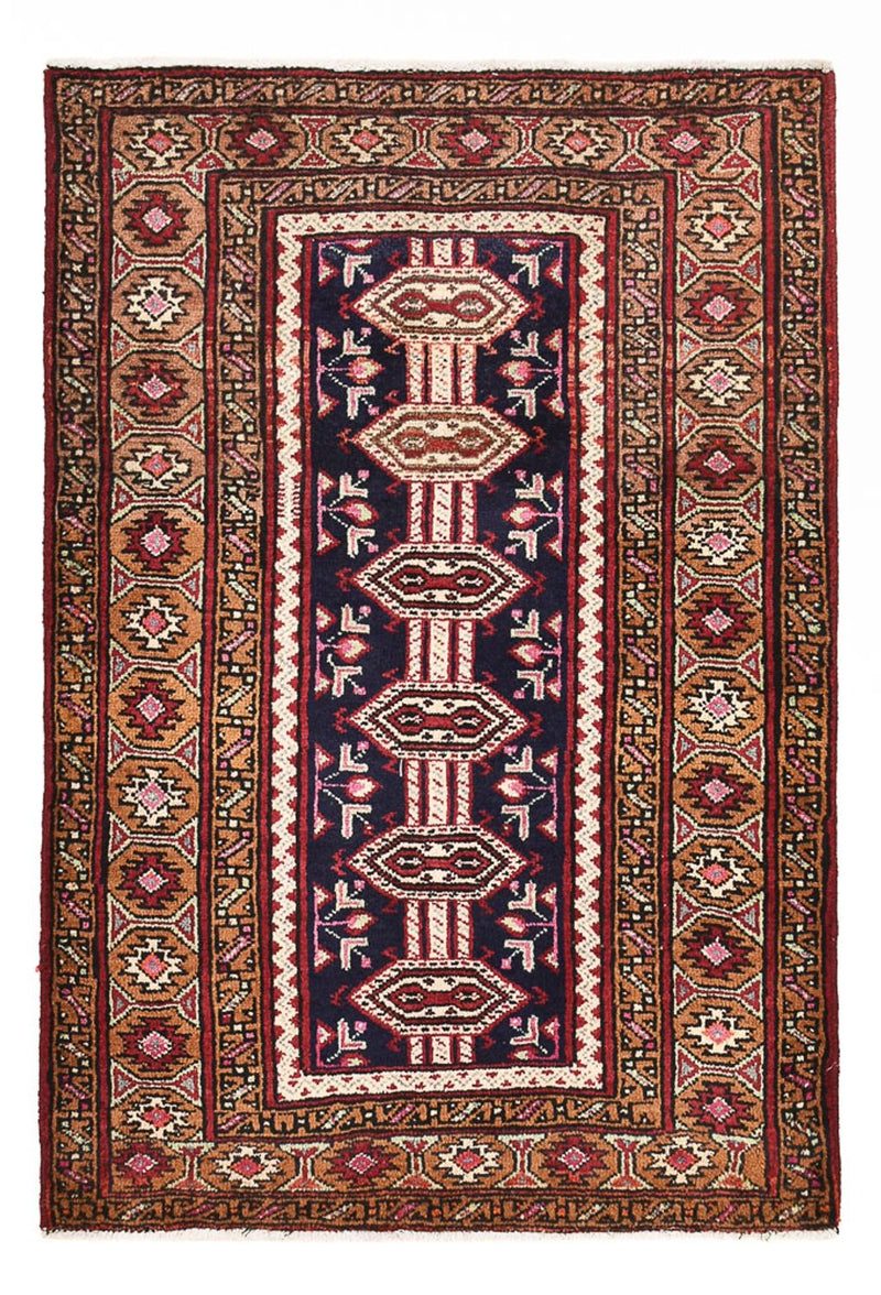 Persisk tæppe - Nomadisk - 95 x 64 cm - lilla