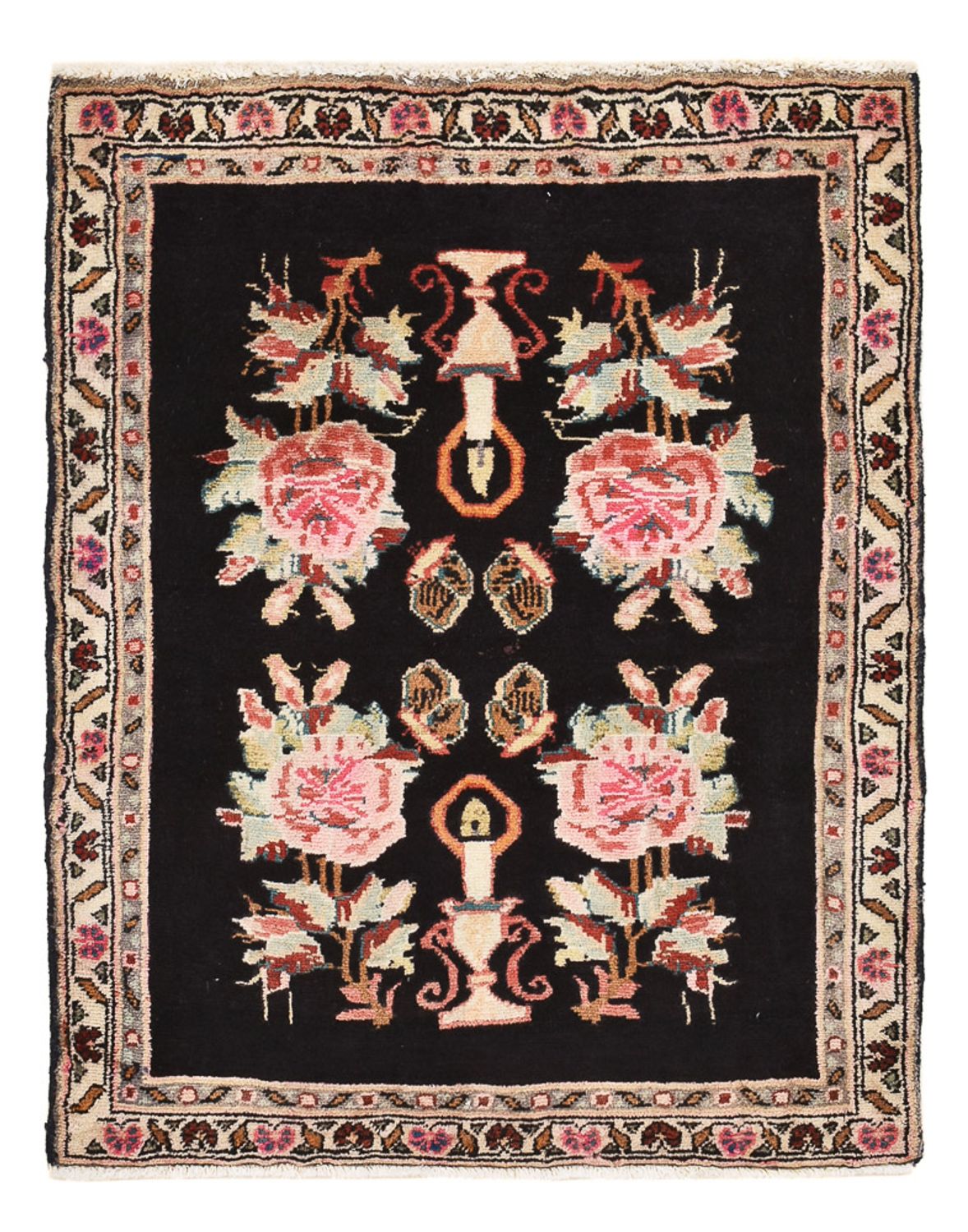 Persisk tæppe - Nomadisk - 85 x 68 cm - mørkeblå