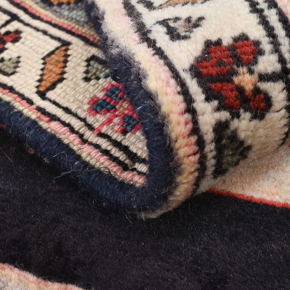 Persisk tæppe - Nomadisk - 85 x 68 cm - mørkeblå