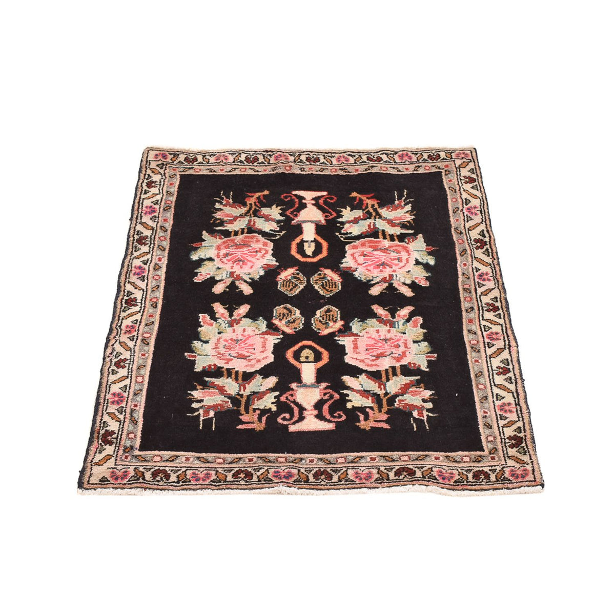 Persisk tæppe - Nomadisk - 85 x 68 cm - mørkeblå